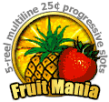 Fruitmania progressive jackpot